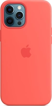 Apple Silicone Case with MagSafe for iPhone 12 Pro Max Citrus Pink