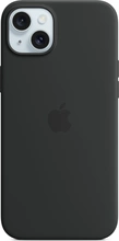 Apple Silicone Case with MagSafe for iPhone 15 Plus Black