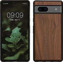 KWMobile Hard Wooden Cover for Google Pixel 7a Dark Brown