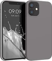 KWMobile TPU Silicone Case for Apple iPhone 12 Mini Titanium Grey