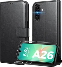 Peakally Phone Case for Samsung Galaxy A26 5G Black
