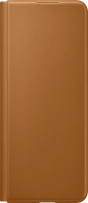 Samsung Leather Flip Cover for Galaxy Z Fold 3 5G Camel