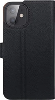 Xqisit Slim Wallet Selection Case Anti Bac for Apple iPhone 12 Mini Black