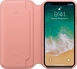 Apple Leather Folio Case for iPhone X zartrosa