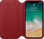 Apple Leather Folio Case for iPhone X Red