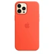 Apple Silicone Case with MagSafe for iPhone 12 Pro Max leuchtorange
