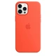 Apple Silicone Case with MagSafe for iPhone 12 Pro Max leuchtorange