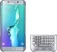 Samsung Keyboard Cover QWERTZ for Galaxy S6 Edge+ Silver