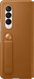 Samsung Leather Flip Cover for Galaxy Z Fold 3 5G Camel
