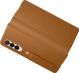 Samsung Leather Flip Cover for Galaxy Z Fold 3 5G Camel