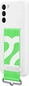 Samsung Silicone Cover with Strap for Galaxy S22+ White