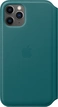 Apple Leather Folio Case for iPhone 11 Pro pfauenblau
