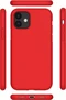 Cyoo Premium Liquid Silicon Case for Apple iPhone 12/12 Pro Red