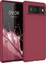 KWMobile TPU Silicone Case for Google Pixel 6 rhabarber Red