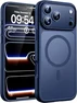 TOCOL Magnetic Case for Apple iPhone 17 Pro Max Transparent/Blue